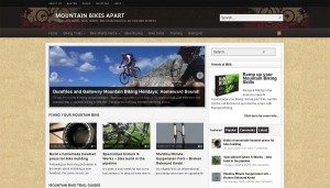 Mountain Bikes Apart community web design screenshot