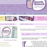 Screenshot of The Awards Network voluntary sector website